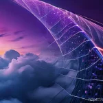 클라우드 기반 WAF Wall Application Firewall  설정법 - **Prompt 1: The Digital Guardian - Dynamic Cloud WAF Protection**
    "A visually striking, dynamic ...