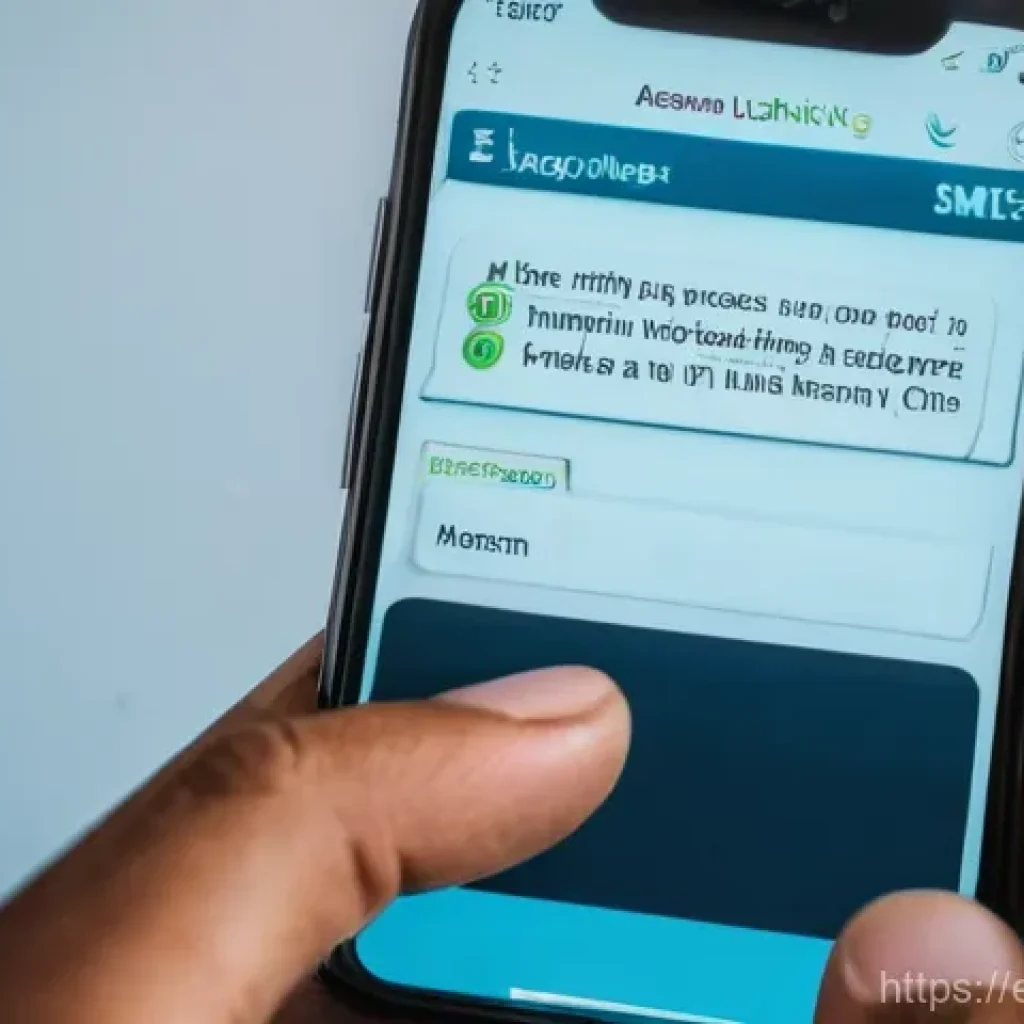 사회공학적 해킹 기법 - **Prompt: "A close-up of a person's hands holding a smartphone, displaying a suspicious text message...